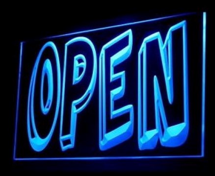 Open 2 LED Neon Sign